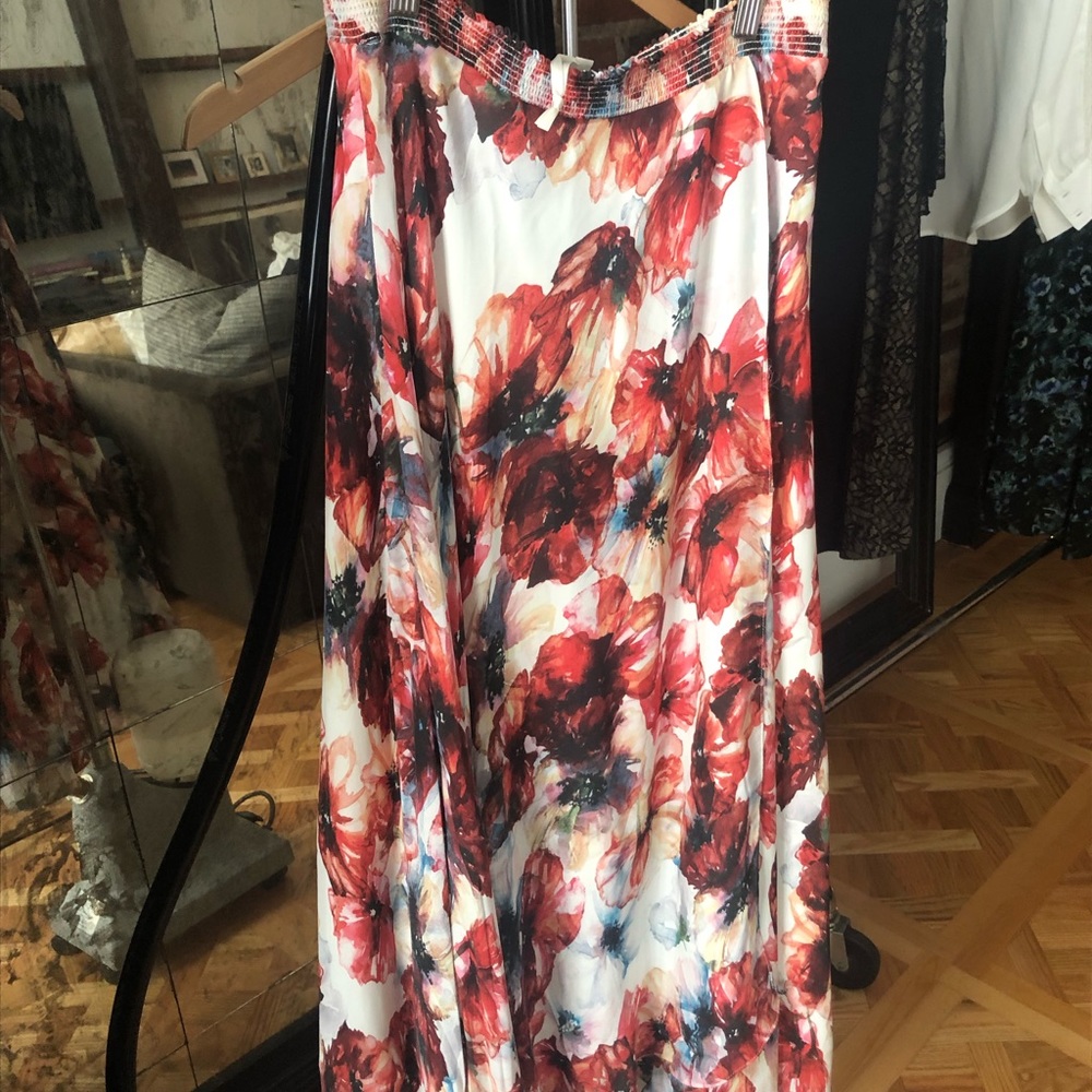 Floral maxi skirt